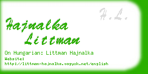 hajnalka littman business card